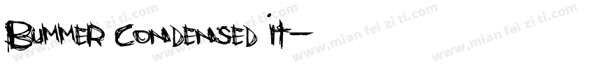 Bummer Condensed It字体转换